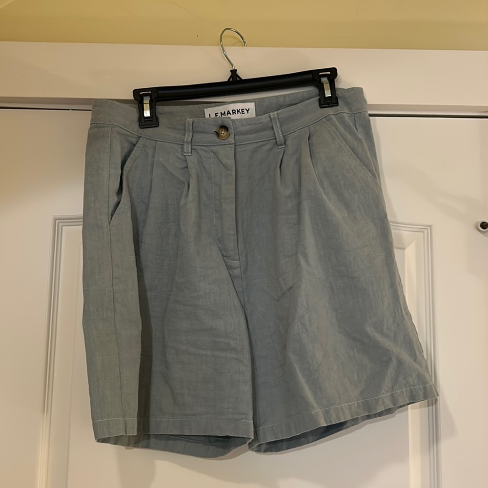 L.F. Markey blue cotton shorts
